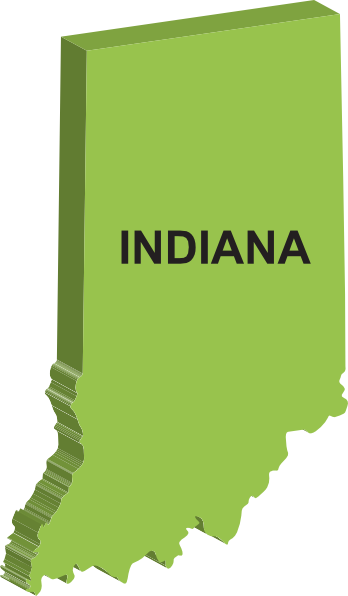 clipart map of indiana - photo #1
