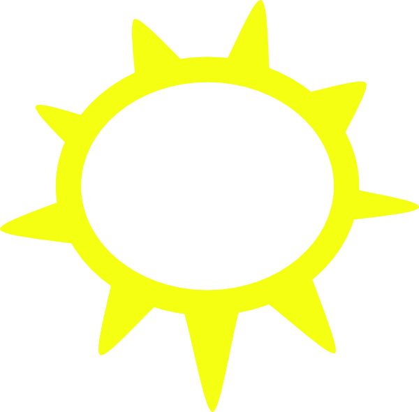 clip art sunny. Sunny Weather Symbols clip art