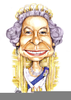Queen Elizabeth Cartoon Clipart Image