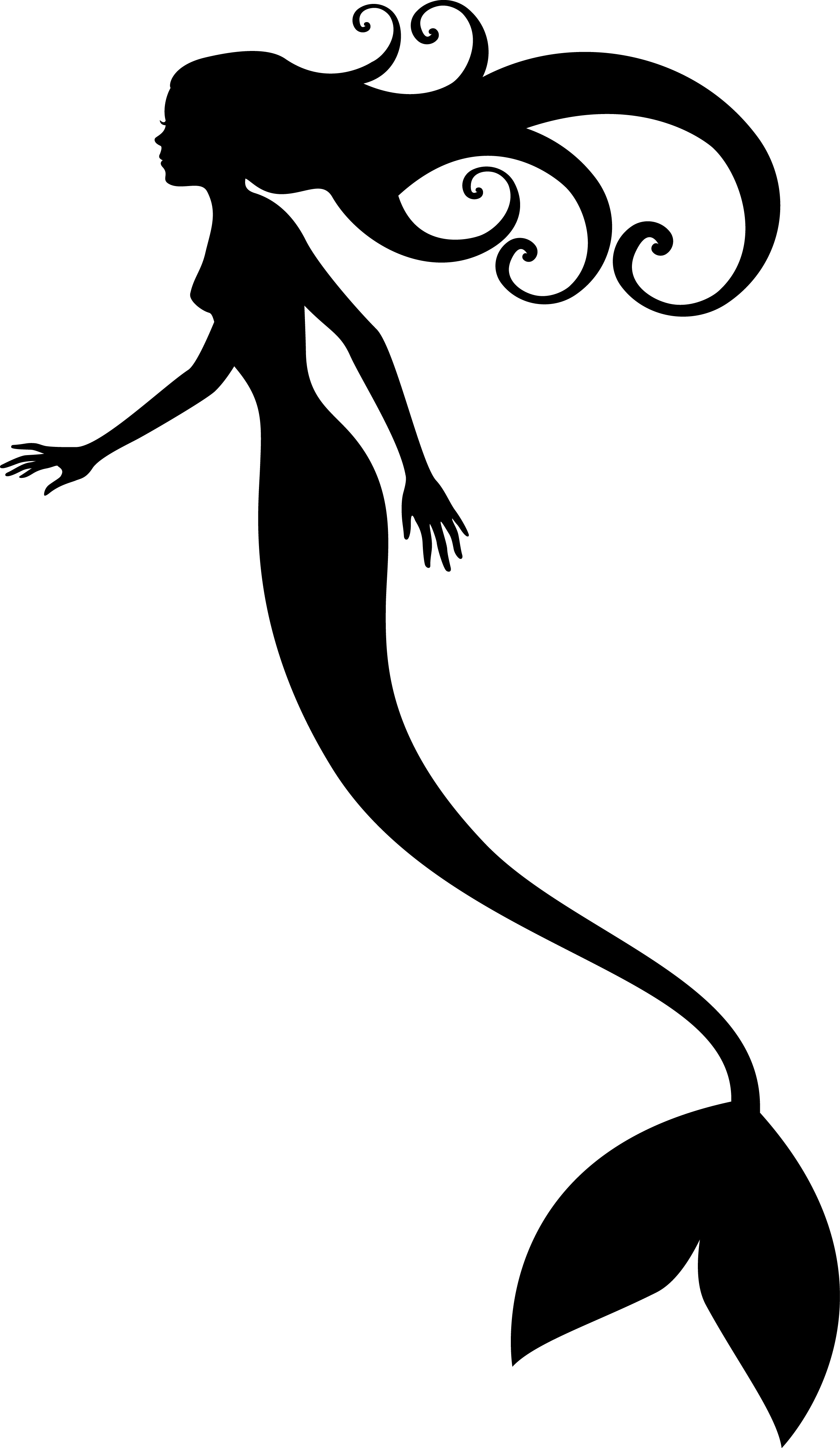 mermaid-tail-silhouette-mermaidhires-free-images-at-clker-vector-clip-art-online