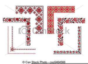 Ukrainian Embroidery Clipart Image