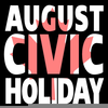 August Long Weekend Clipart Image