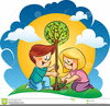 Planting Trees Clipart Image