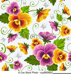 Free Clipart Of Pansies Image