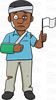 Injured Person Clipart Image