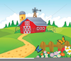 Farm Cartoon Clipart Image