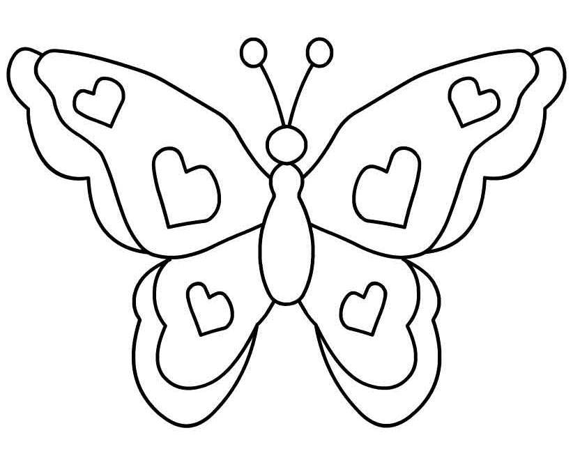 butterfly outline clip art free - photo #16