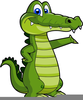 Alligator Soccer Clipart Image