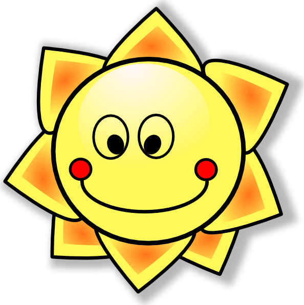 smiley sun with sunglasses. Smiling Sun clip art