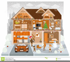 House Cross Section Clipart Image