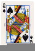 Queen Of Spades Clipart Image