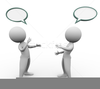 Speaking Bubbles Clipart Image