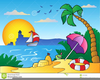 Free Beach Scene Clipart Image