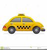 Yellow Taxi Clipart Image