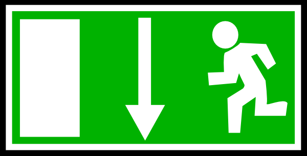 clip art of exit sign - photo #46