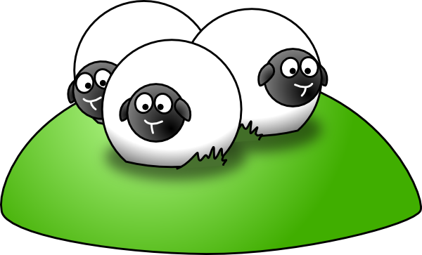 simple cartoon sheep clip art