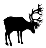 Deer Shadow Clipart Image