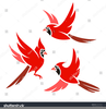 Flying Cardinal Clipart Image