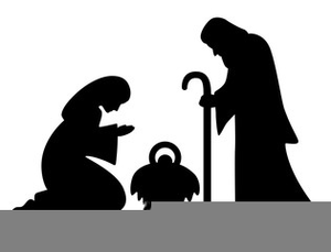 Mary And Jesus Clipart Image