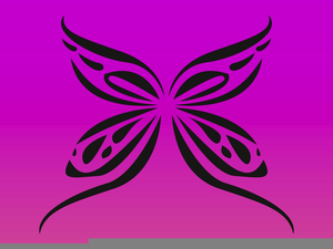 Free Butterfly Shape Clipart Image