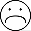 Unhappy Faces Clipart Image