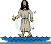Free Clipart Of Jesus Walking On Water Image