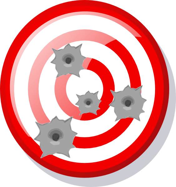gun target clipart - photo #10
