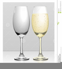 Champagne Bottle Glass Clipart Image