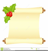 Christmas Scrolls Clipart Image