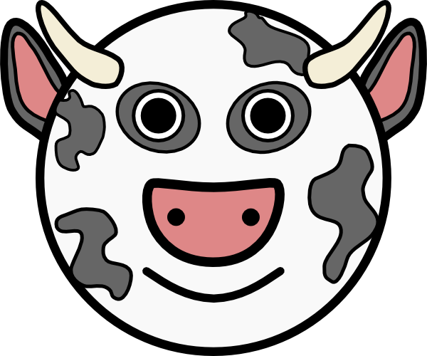 clipart cow face - photo #12