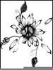 Hippie Sunflower Tattoo Image