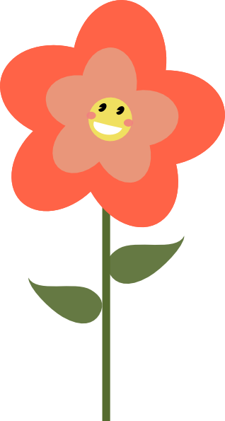 free clipart happy flower - photo #7