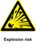 Sign Explosion Risk Clip Art