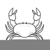 Crab Outline Clipart Image