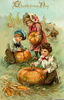 Victorian Thanksgiving Greetings Clipart Image