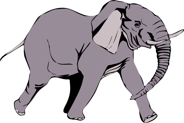 clip art cartoon elephant - photo #37