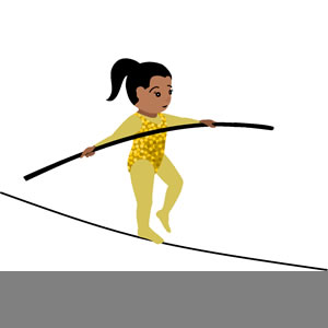 Circus Tightrope Walker Clipart