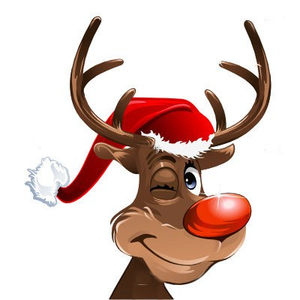 Animated Christmas Reindeer Clipart Image