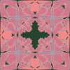 Art Nouveau Tile Pattern Clip Art