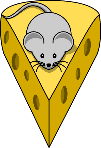 clipart mouse eating cheese - photo #41