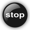 Stop Button Text Clip Art
