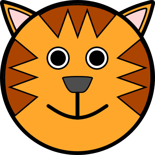 Tiger Face clip art