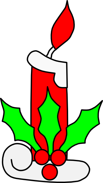 clip art christmas candle - photo #32