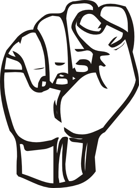 Sign Language S Fist Clip Art at  - vector clip art online,  royalty free & public domain