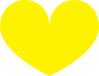 Yellow Heart Clip Art