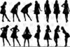 Clipart Silhouettes Of Dresses Image