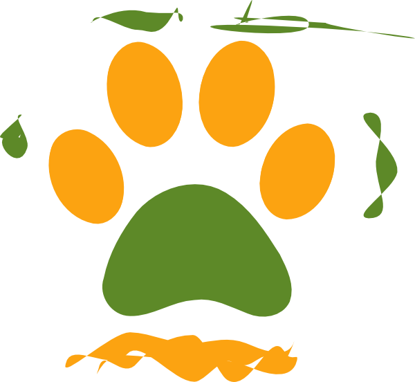 tiger paw print clip art - photo #48