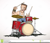 Rock Drummer Clipart Image