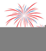 Clipart American Flag Fireworks Image