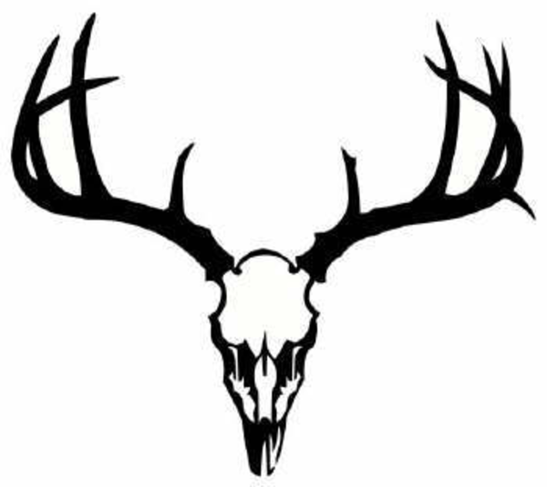 free deer antler silhouette clip art - photo #34